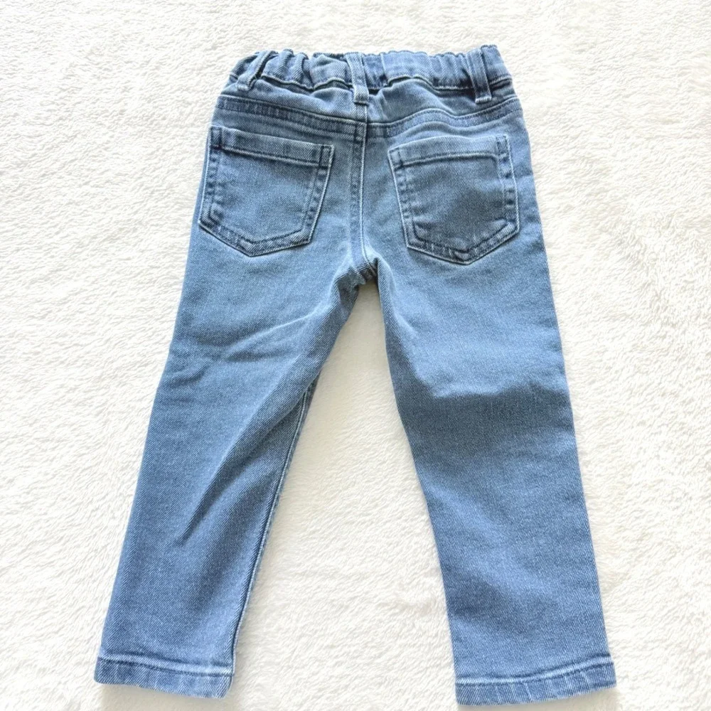 Toddler Pants Lot 2T Denim Jeans‎ Khaki Elastic Waist Garanimals OshKosh
